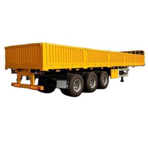 Wholesale Customizable Sideboard Semi-Trailer 12 Tire Durable Freight Hauling Flatbed Trailer from china suppliers