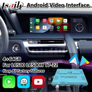Wholesale 4G 64G GPS Navigation Box Android Car Video Interface For Lexus LC500 LC 500h 2017-2022 from china suppliers
