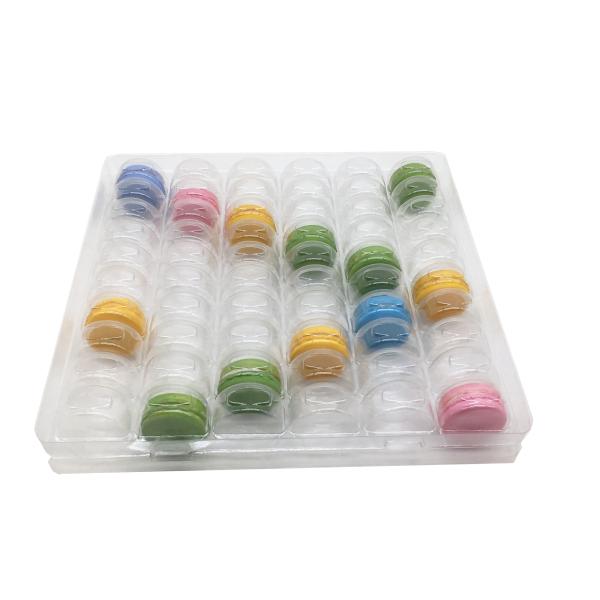 Transparent Plastic Macaron Packaging Blister 6 X 10 Arrangement 60 Cells Macaron Packaging Tray