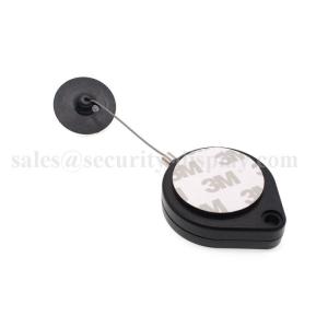 ABS Plastic Box Retractable Security Tether With 3M Glue