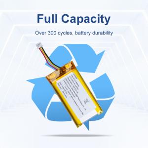 Customized Lithium Ion Polymer Battery Pack 502648P 3.7V 600mAh 2.22Wh For