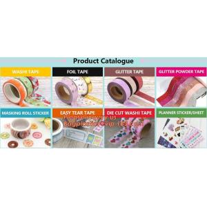 Colorful decorative masking washi paper tape custom printed DIY washi tape with