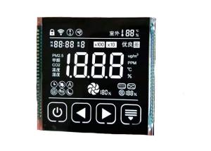 China 3.5V VA LCD Display Transmissive Monochrome Numeric Screen Seven Segment Digit LCD Module on sale