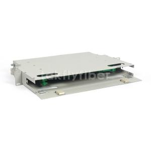 SC Simplex Port Fixed 12 Port Patch Panel Rack Mount For FTTH FTTX CATV