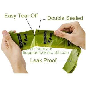 custom size 100% biodegradable EN13432 compostable trash bags from China factory