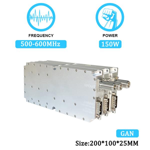 Quality 150W 500-600MHz Customized RF Power Amplifier Module Jamming PA GaN Drone Fpv C-Uas Anti Drone Module With GAN and Isolation Protector for sale