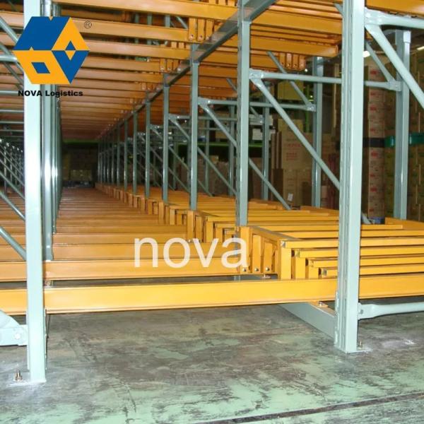 Quality Boltless Push Back Pallet Racking System Up To 4000KG/ Layer for sale