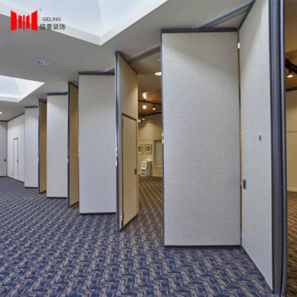 Quality ODM White Fabric Acoustic Sliding Wall Divider Movable Partition Wall for sale