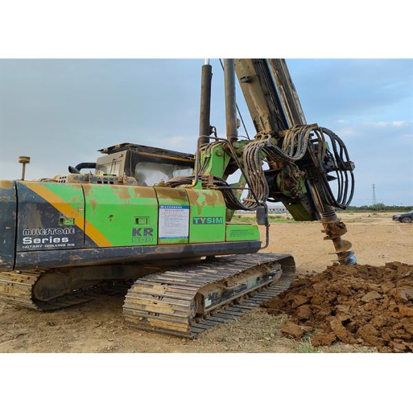 50kN Used 90° Piling Rig For Earth Drilling Diesel 30m/Min