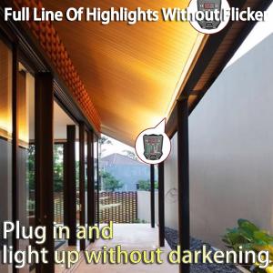COB Light Strip 24V Low Voltage Self-Adhesive No Strobe Linear Design for Living