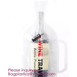 Bottle Protector Bubble Travel Bag,Travel Trip Bag With Bubble Inside And Double