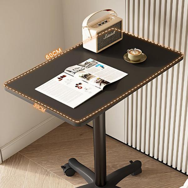 Adjustable Sofa Side Table, Movable Lifting Computer , Standing Laptop Student Dormitory with Wheels Pulleys