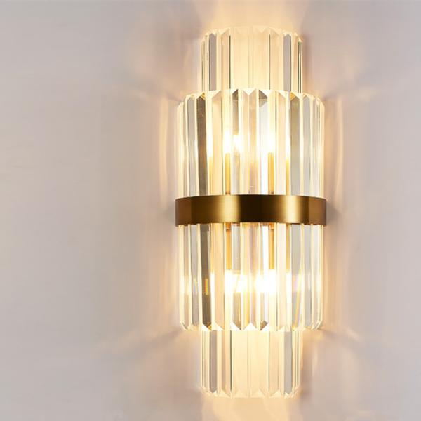 Modern Black Crystal Wall Light LED Bathroom Lamp Bedside Wall Sconce Lamp (WH-OR-151)