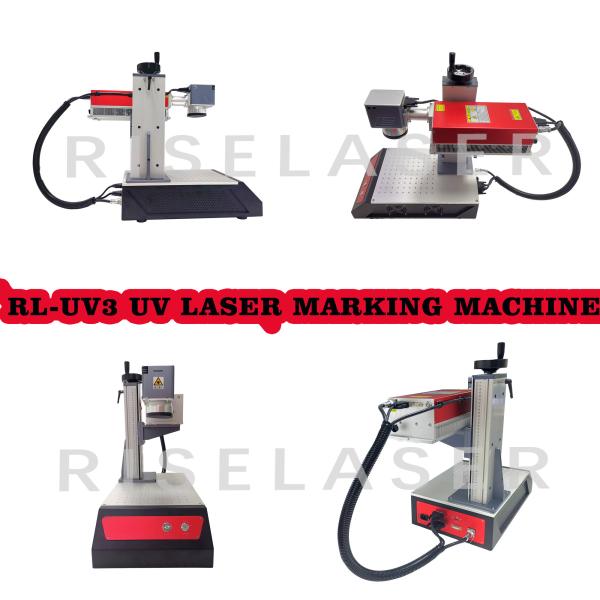0.01mm Accuracy UV Laser Marking Machine For Glass Crystal White Plastic