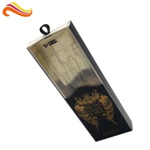 USB Date Cable Electronics Packaging Small Clear Plastic Boxes Slide Blister