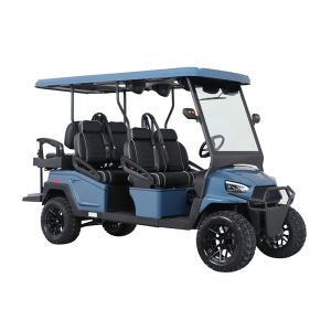 Safe & Comfortable Lifted Electric Golf Buggy with 4 Seats & 2 Rear 72V 450Ah