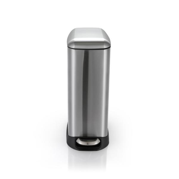 Smudge Resistant 12L Rectangle Stainless Steel Garbage Can