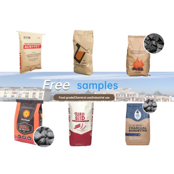 Custom Sewn Open Mouth Multiwall Paper Bags For Dispersible Polymer Powders
