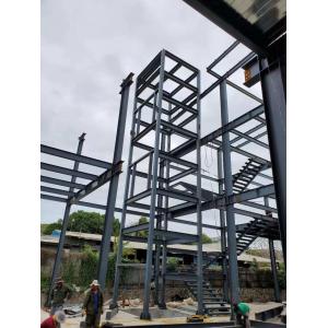 Two Story Light Steel Structure Warehouse With Large Span High Load Capacity