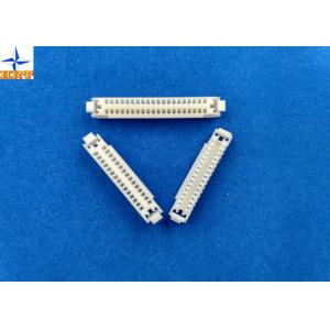 1.25mm pitch dual row wire connector with locking structure PA66 plastic