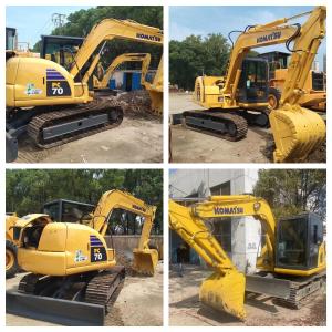 Wholesale Komatsu PC70 Used Crawler Excavator With A Push Knife Digger Zero Tail Swing Excellent Condition from china suppliers