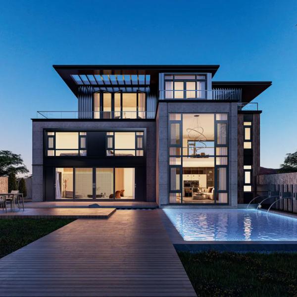 Quality Customized Design Soundproof Black Sliding Windows with 1.4mm Aluminum Wall Thickness for sale