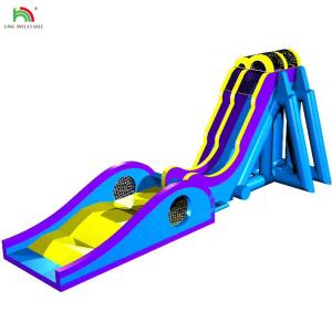 Custom Multiple Styles Inflatable Water Slide With Continuous Blower System