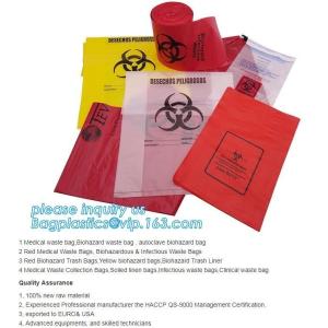 Cheap clavable 135C Biohazard Garbage Bags Medical Wast Bags for Sterilization