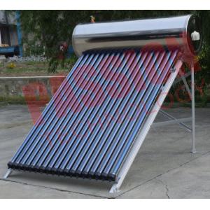 Simple Structure Heat Pipe Solar Water Heater With Copper Heat Tube 6 Bar