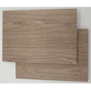 Cafe Canteen Walnut Veneer Ceiling Tile 2/2/0.5mm Microperforated Acoustic