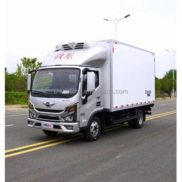 172HP Diesel Engine Refrigerated Box Truck Foton 4X2 Light Cargo Van Box Truck