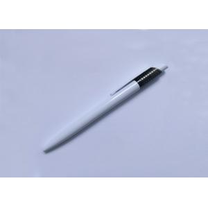 White Color Plastic Ball Pen with customized printing Logo for promotion