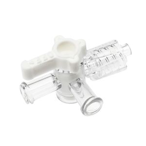 Disposable Medical Device Three Way Stopcock with Male Luer Connector