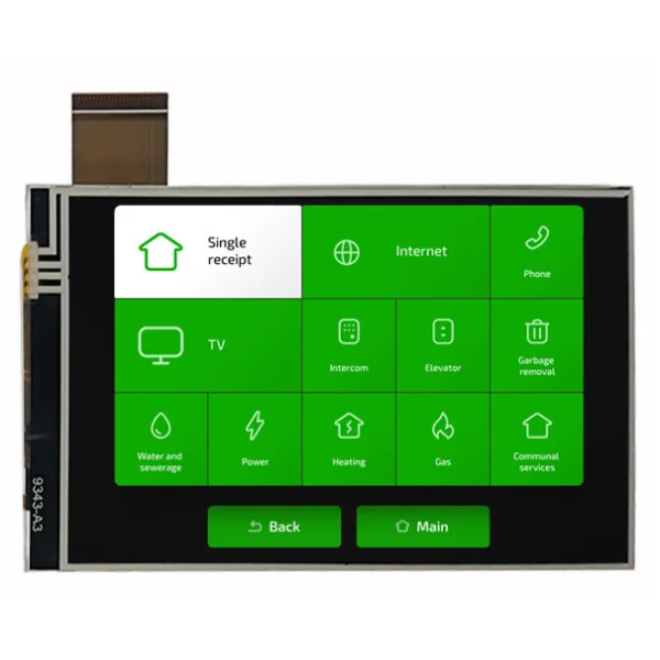 4 Inch 480x800 Resolution IPS Full Viewing Angle TFT LCD Touch Screen with RTP Touch Function