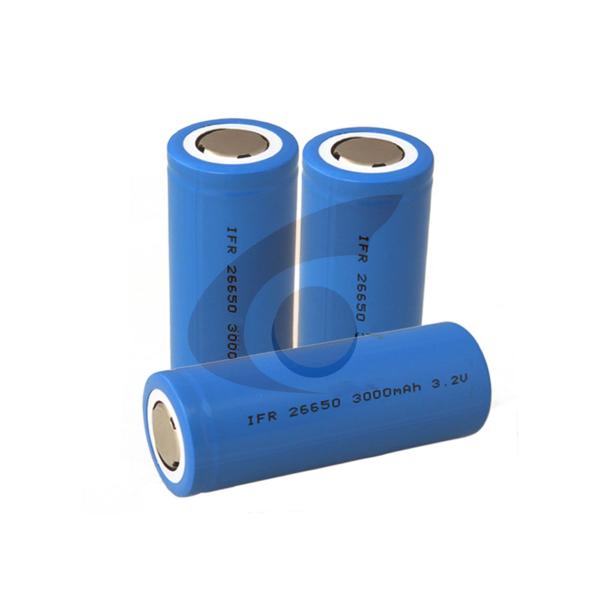 26650 Long Life Cycle 3.2v Lifepo4 Battery 3000mah For Led Light