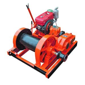 Construction Lifting Electric Winch 380V High Efficiency With Wire Rope