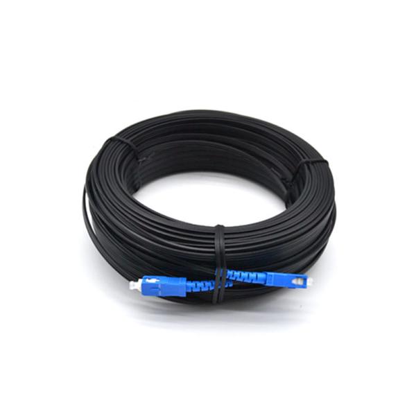 1-2 Fiber Optical Pre Connectorized Drop Cable LSZH Length Customized