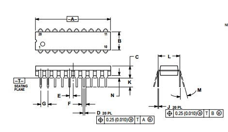 Integrated Circuit ChipHCMOS Single-Chip Microcontroller MC68HRC908JK3CDW