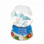 China High quality polyresin water snow globe, custom cartoon marine animal whale shark crystal ball for wholesale for sale
