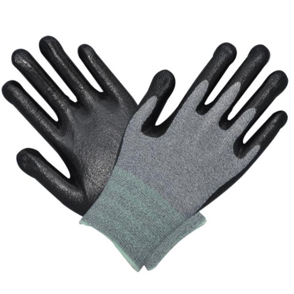 Washable Nitrile Work Gloves Liner And Coating Color Customized Long Service