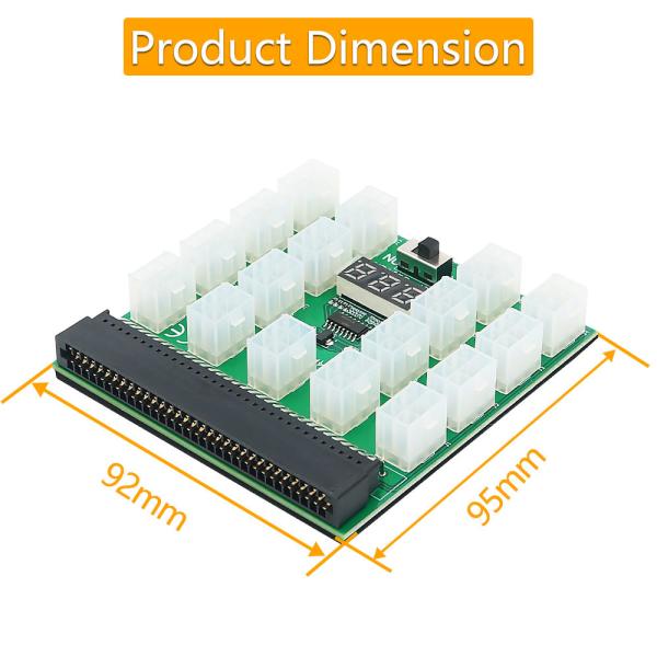 ATX 17x 6Pin Power Supply Breakout Board Adapter Converter 12V For FUJITSU DPS-800GB