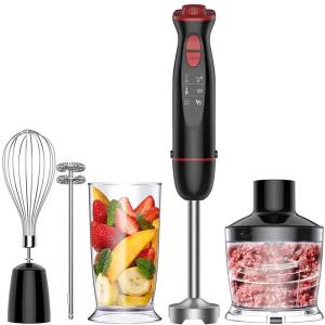 12-Speed Multi-Function Handheld Stick Blender With Stainless Steel Blades