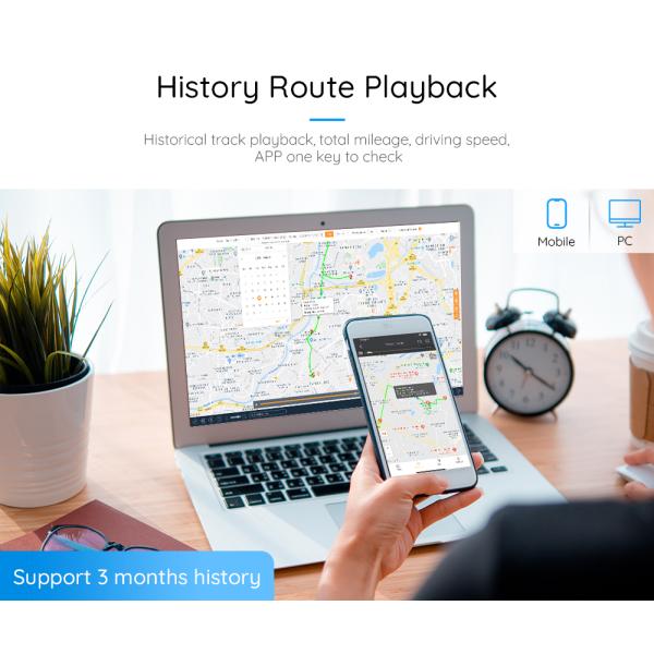 2800mah 4G GPS Tracker Shedding Alarm ACC TCP With Free App