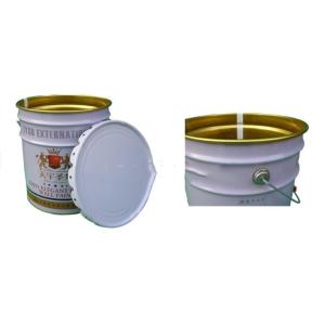 Pressure Resistant Round Metal Pails with Custom Crown Covers