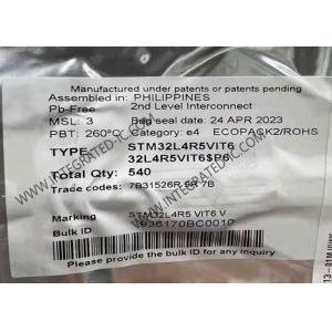 China Microcontroller MCU STM32L4R5VIT6 Ultra Low Power Microcontroller Chip 100LQFP on sale