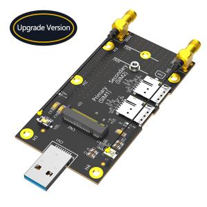 PCI Express Gen 3.0 8 Gbps NGFF M.2 to USB 3.0 Adapter with Dual NANO SIM card