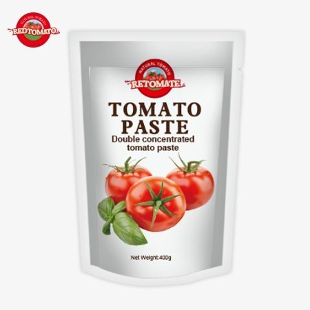 400g Stand-Up Sachet Tomato Paste Convenient Flavorful With Purity Ranging From