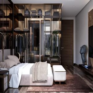 Modern Design Wooden Master Wardrobe with Customization and Home Furniture