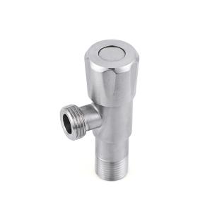 Customized Standard Sanitary Angle Valve 170g Brushed Iron Angle Valve