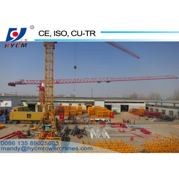 Quality 12t Load 64m Jib 2.5t Tip PT6425 Flattop Topless Tower Crane with Remote Control for sale
